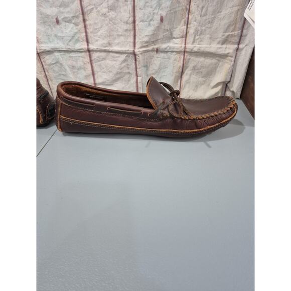 Minnetonka Moccasins Women's Size 16 Style 948X Brown Leather 27034-004 Comfy - Picture 5 of 9